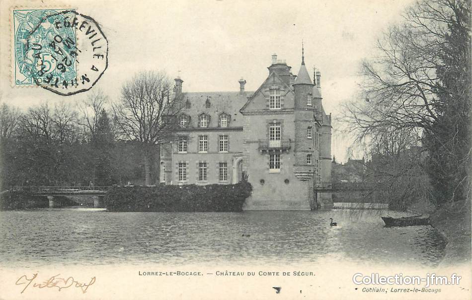VM11 CPA-Carte Postale France-Lorrez le Bocage 1906 Château du Comte de Ségur 