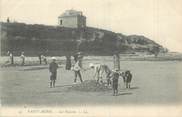 14 Calvado / CPA FRANCE 14 "Saint Aubin, les falaises" / JEUX DE PLAGE