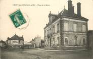 77 Seine Et Marne CPA FRANCE 77 "Crouy sur Ourcq, la place de la mairie"