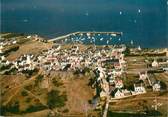 56 Morbihan / CPSM FRANCE 56 "Ile de Houat, vue générale sur le bourg et le port "