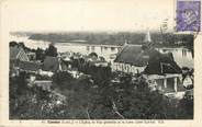 37 Indre Et Loire / CPA FRANCE 37 "Candes, l'église, la vue générale et la Loire"