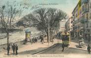 06 Alpe Maritime / CPA FRANCE 06 "Nice, bld du Pont Vieux" / TRAMWAY