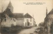 71 SaÔne Et Loire / CPA FRANCE 71 "Saint Bonnet en Bresse, église et monument aux morts"