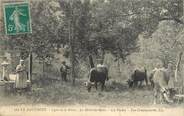 38 Isere / CPA FRANCE 38 "La Motte les Bains, les vaches, vie campagnarde"