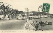 83 Var / CPA FRANCE 83 "Environs de Toulon, Le mourillon, le boulevard du littoral et les bains Sainte Hélène" / TRAMWAY