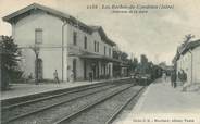 38 Isere CPA FRANCE 38 "Les Roches de Condrieu, intérieur de la gare" / TRAIN