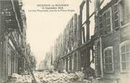 18 Cher / CPA FRANCE 18 "L'incendie de Bourges, la rue Moyenne"