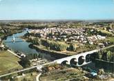 33 Gironde / CPSM FRANCE 33 "Saint Foy la Grande, vue générale et le pont du chemin de fer"