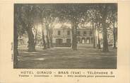 83 Var / CPA FRANCE 83 "Bras, hôtel Giraud"