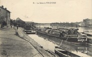 78 Yveline / CPA FRANCE 78 "La Seine à Fin d'Oise" / PENICHE