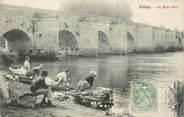 78 Yveline / CPA FRANCE 78 "Limay, le vieux pont" /  LAVEUSES