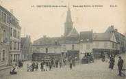 78 Yveline / CPA FRANCE 78 "Chevreuse, place des Halles, le clocher"