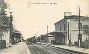 38 Isere CPA FRANCE 38 "La Sone, la gare" / TRAIN