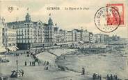 Belgique CPA BELGIQUE "Ostende, la digue et la plage"