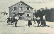 38 Isere  CPA FRANCE 38 "Env. d'Uriage les Bains, skieurs au Chalet du Recoin de Chamrousse"