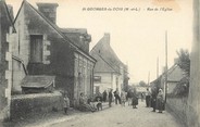 49 Maine Et Loire / CPA FRANCE 49 "Saint Georges du bois, rue de l'église"