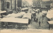 62 Pa De Calai / CPA FRANCE 62 "Fauquembergue, grand'place, un jour de marché"