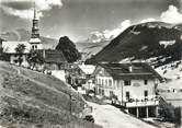 73 Savoie / CPSM FRANCE 73 "Hauteluce, entrée du village et le Mont Blanc"