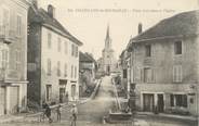 01 Ain / CPA FRANCE 01 "Chatillon de Michaille, place d'en Haut et l'église"