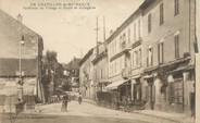 01 Ain / CPA FRANCE 01 "Chatillon de Michaille, intérieur du village et route de Bellegarde"