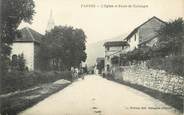 01 Ain / CPA FRANCE 01 "Farges, l'église et route de Collonges"