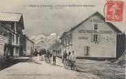 01 Ain / CPA FRANCE 01 "L'hôtel de la Couronne, le col de la Faucille et le Mont Blanc"