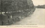 33 Gironde CPA FRANCE 33 "Castets en Dorthe, concours de pêche dans le bassin du canal"