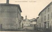 01 Ain / CPA FRANCE 01 "Saint Trivier sur Moignans, rue de la mairie"