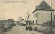 01 Ain / CPA FRANCE 01 "Saint Maurice de Gourdans, quartier de l'école de filles et l'église"