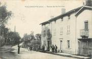 01 Ain / CPA FRANCE 01 "Villeneuve, route de Saint Trivier"