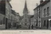 95 Val D'oise / CPA FRANCE 95 "Vigny, grande rue et l'église"