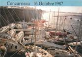 29 Finistere / CPSM FRANCE 29 "Concarneau, destruction du port de plaisance" / OURAGAN