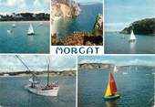 29 Finistere / CPSM FRANCE 29 "Morgat, la plage, les falaises et les bateaux"