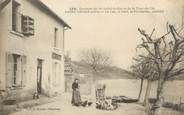 38 Isere / CPA FRANCE 38 "Saint Didier, le lac, le port, le restaurant"