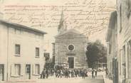 38 Isere / CPA FRANCE 38 "Saint Quentin Fallavier, la place et l'église" / F.M