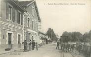 38 Isere / CPA FRANCE 38 "Saint Marcellin, gare du tramway"