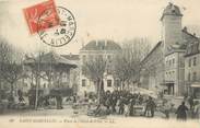 38 Isere / CPA FRANCE 38 "Saint Marcellin, place de l'hôtel de ville"