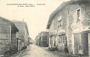 38 Isere / CPA FRANCE 38 "Villeneuve de Marc, grande rue"