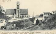 77 Seine Et Marne CPA FRANCE 77 "Héricy sur Seine, L'Eglise et le Tunnel" / TRAIN