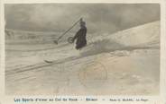 74 Haute Savoie / CPA FRANCE 74 "Les sports d'hiver au col de Voza, skieur" / SKI