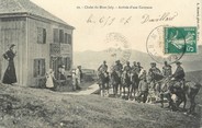 74 Haute Savoie / CPA FRANCE 74 "Chalet du Mont Joly, arrivée d'une caravane"