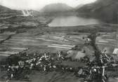 74 Haute Savoie / CPSM FRANCE 74 "Doussard, vue générale aérienne et le lac d'Annecy "