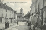 38 Isere / CPA FRANCE 38 "Les Abrets, rue Gambetta et l'église"