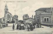 38 Isere / CPA FRANCE 38 "Cour et Nuis, l'église et la mairie"