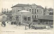 38 Isere / CPA FRANCE 38 "Cour et Nuis, mairie et groupe scolaire"