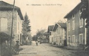 38 Isere / CPA FRANCE 38 "Chantesse, la grande rue du village"