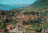 74 Haute Savoie / CPSM FRANCE 74 "Menthon Saint Bernard, vue aérienne sur le village et le lac"