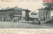 38 Isere / CPA FRANCE 38 "Les Côtes d'Arey, la place et la poste"