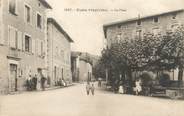 38 Isere / CPA FRANCE 38 "Eyzin Pinet, la place "