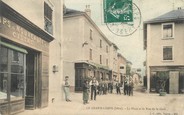 38 Isere / CPA FRANCE 38 "Grand Lemps, la place et la rue de la Gare"